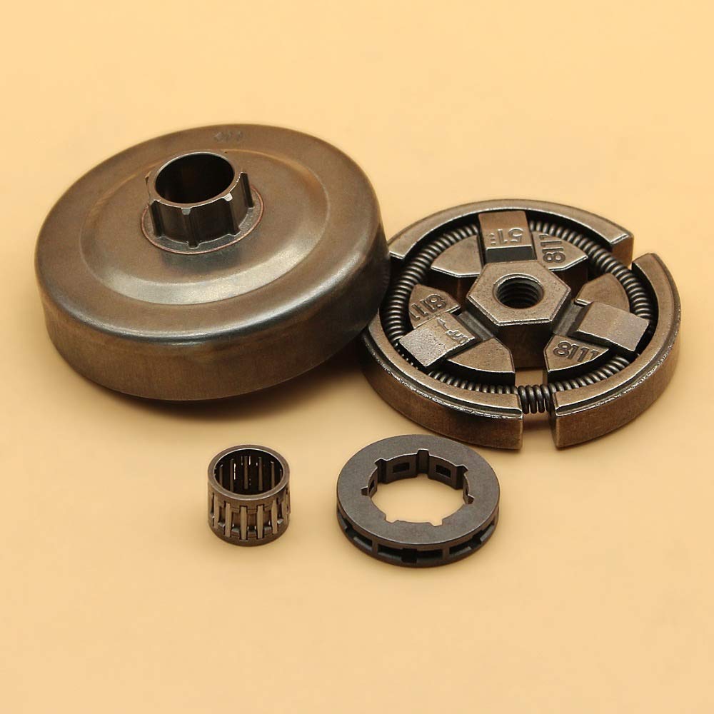 Tiempo Beixi .325" Teniendo Embrague del Tambor Piñón Lamer Conjunto Compatible con Husqvarna 254 154 55 50 51 55 EPA Ranchero Motosierra Piezas 503 088 702, 503 08 87 02