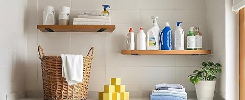 Miniatura 9 de Paquete de 12 soportes de estante en L ocultos, color negro, de 8 pulgadas (15 pulgadas de grosor), soportes de estante de hierro, metálicos,