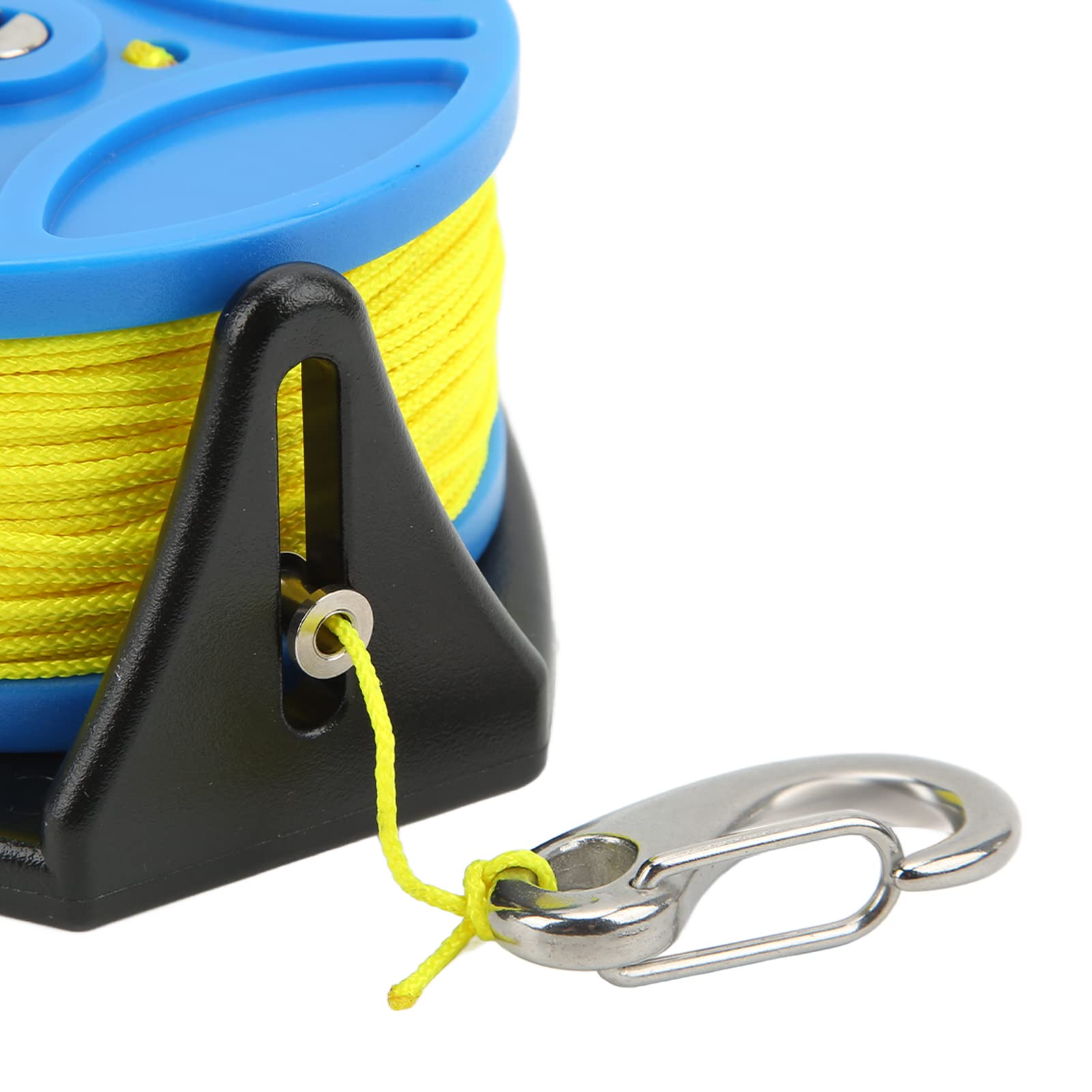 Carretes de Buceo Carrete de Cuerda de Anclaje, Carrete de Dedo, Cable de 83 M para Buceo en el Exilio en Cuevas con Clip, para Buceo en el Exilio en Cuevas