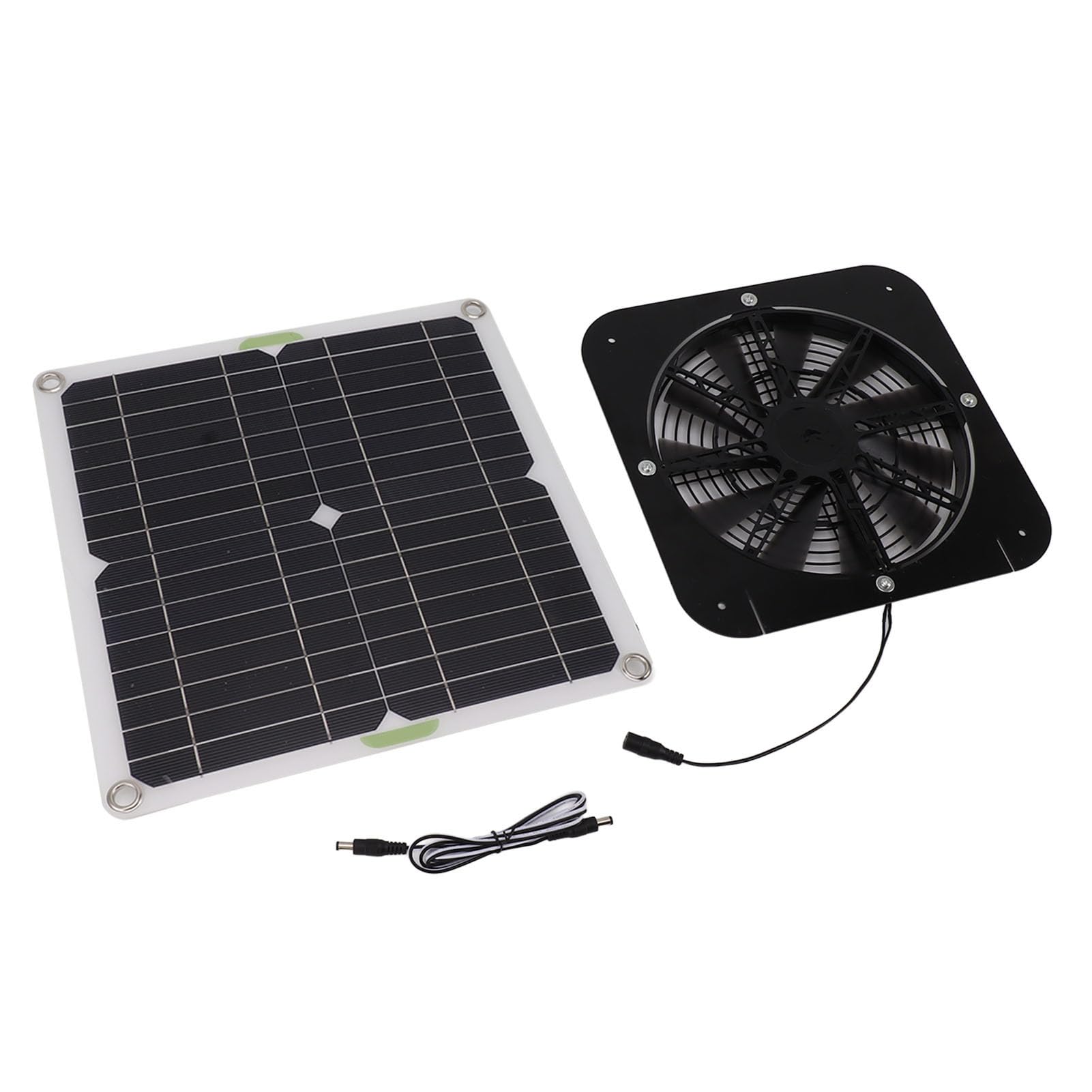 13.5 Pollice Solar Powered Fan 100W Rotondo Efficace Pannello Solare di Raffreddamento Fan Kit Per Serra Pollo Coop Cane Kennel