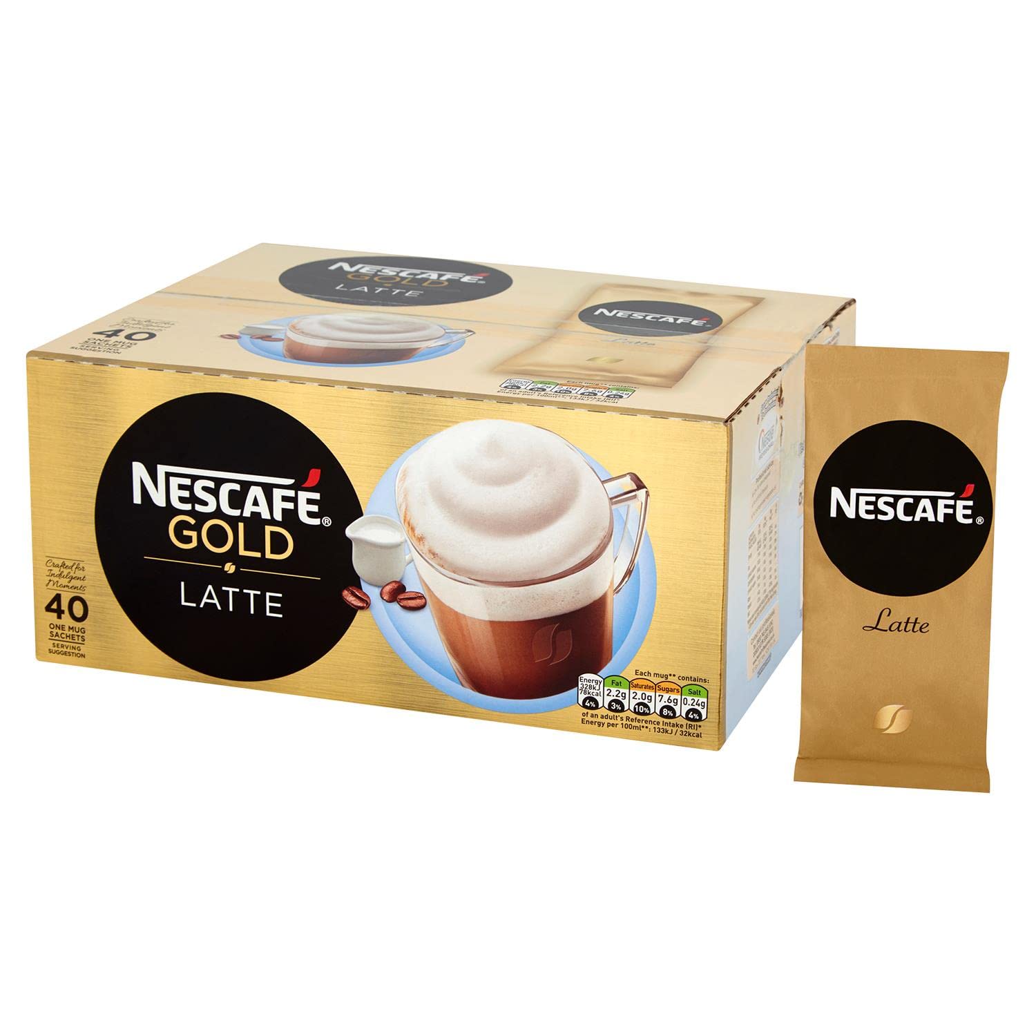 NESCAFE Latte SACHETS PK40 780G 12240290