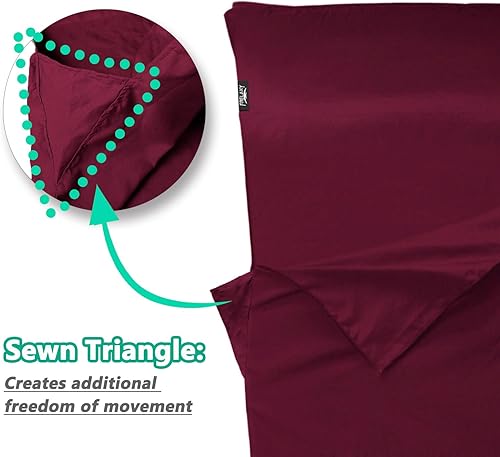 Vista 3 de Frelaxy Forro de saco de dormir ultraligero - Más ligero y compacto, sábanas de viaje de 3 tamaños y saco de dormir para adultos, cómodo