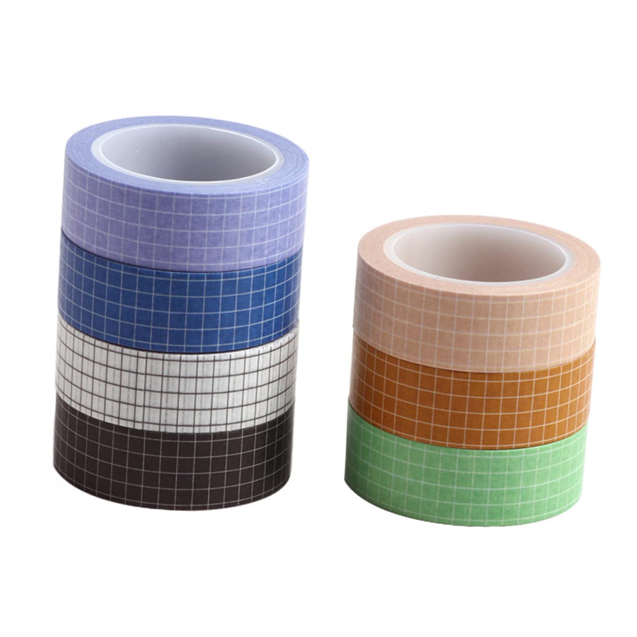 STOBOK 21stücke Teiliges Pure Color Grid Washi Tapes Dekorative Masking Tapes Für Scrapbooking Journaling Und Kreative Projekte Hochwertiges Klebeband Ohne Rückstände Für Und Planer