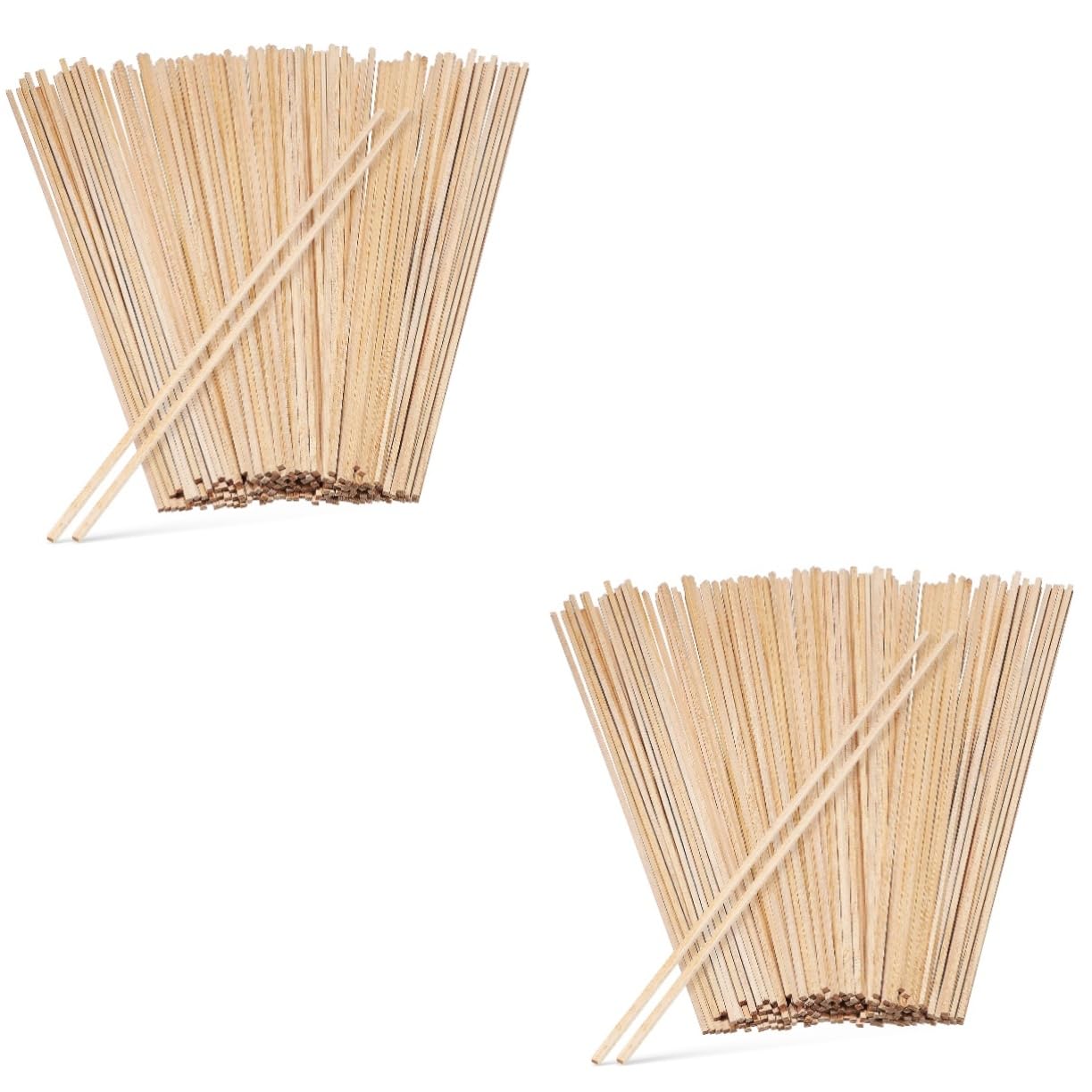 OSALADI 2 Sätze Holzstäbchen Unbehandelt Für Bastelprojekte Und Modellbau Für Diy Handwerksarbeiten 150 Stück * 2