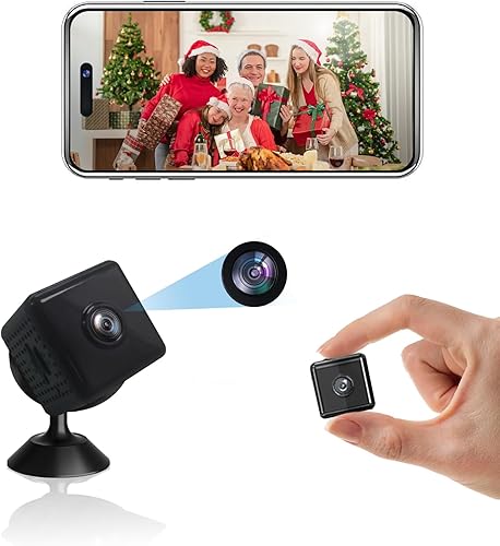 OVWE Mini cámaras ocultas, cámara espía, cámara de seguridad magnética 1080P, cámara inalámbrica WiFi, cámara de niñera para mascotabebé,