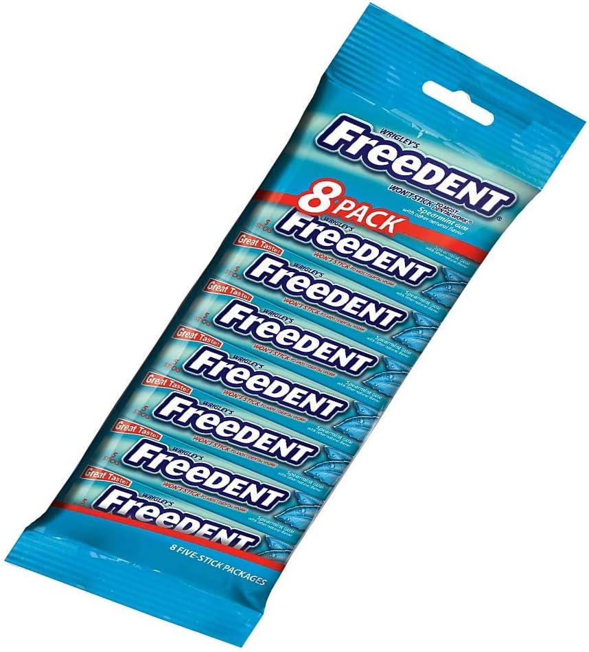 Wrigley's Spearmint Gum, 5-Stick Pack (New Version)