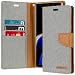 Galaxy Note 9 Case [Drop Protection] Goospery Canvas Diary [Denim Material] Wallet Case [Card Slots] Stand Flip Cover [Magnetic Closure] for Samsung Galaxy Note9 (Gray) NT9-CAN-GRY