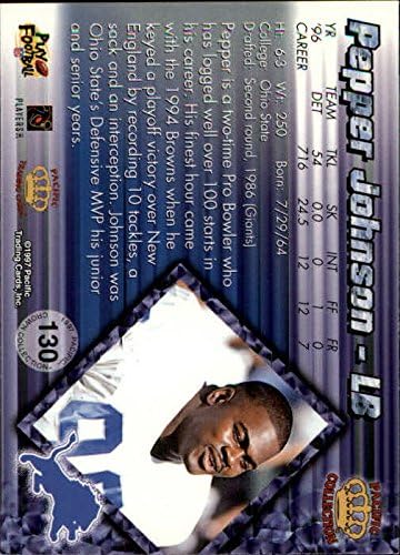 1997 Pacific Football #130 Pepper Johnson