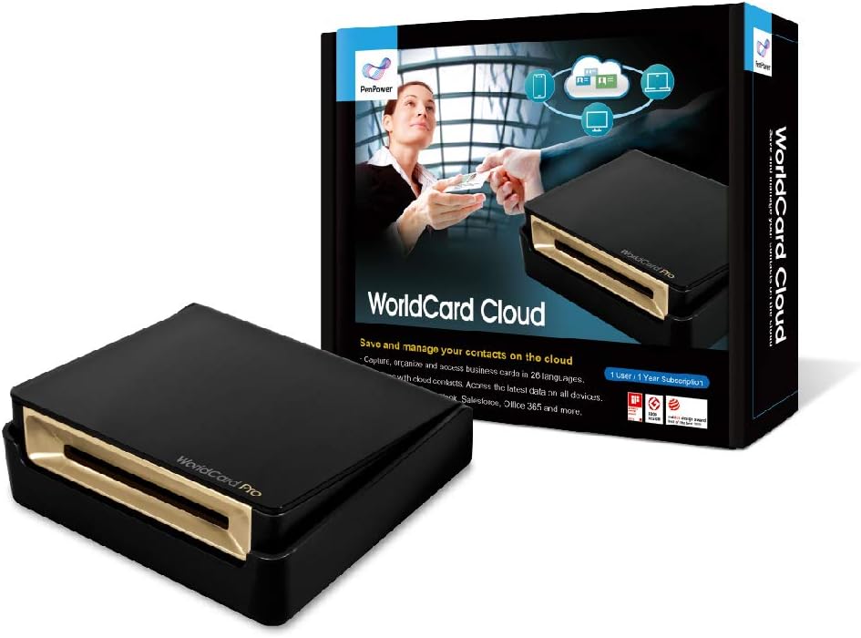 WorldCard Cloud (1-Year Subscription, 1 Users) - Save and Manage Your Contacts on The Cloud.