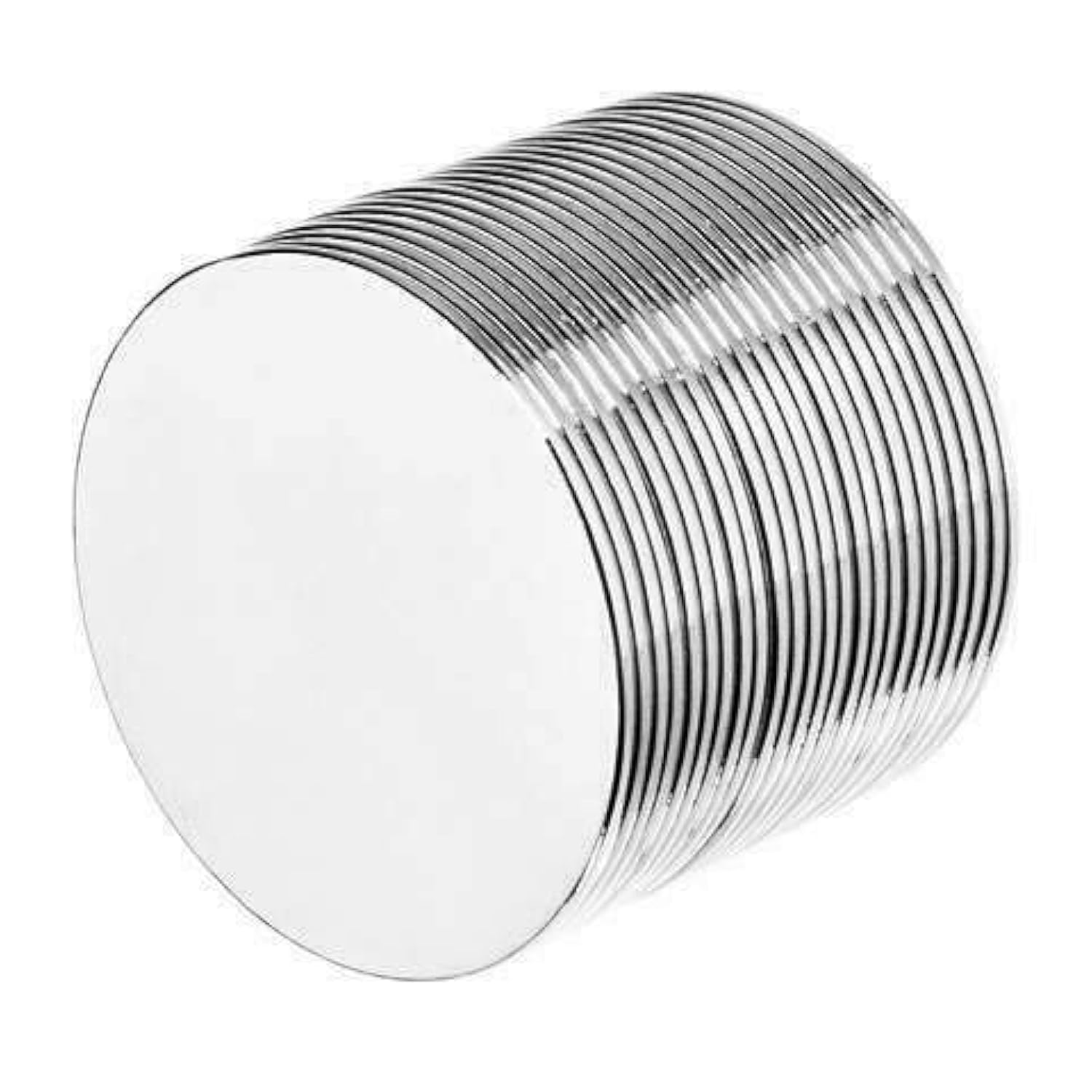 aElement Thin Round Disc Magnets 1x1/32 - Magnetic Sticker Holder Fastener Scrapbooking Crafting 25x1mm Slim Magnet Discs (24 Pack)