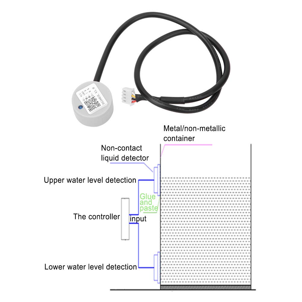 Capteur de Niveau de Liquide à Ultrasons Détection de Liquide sans Port Série UART 3.3~12V Capteur de Niveau de Liquide XKC-DS1603L.V1