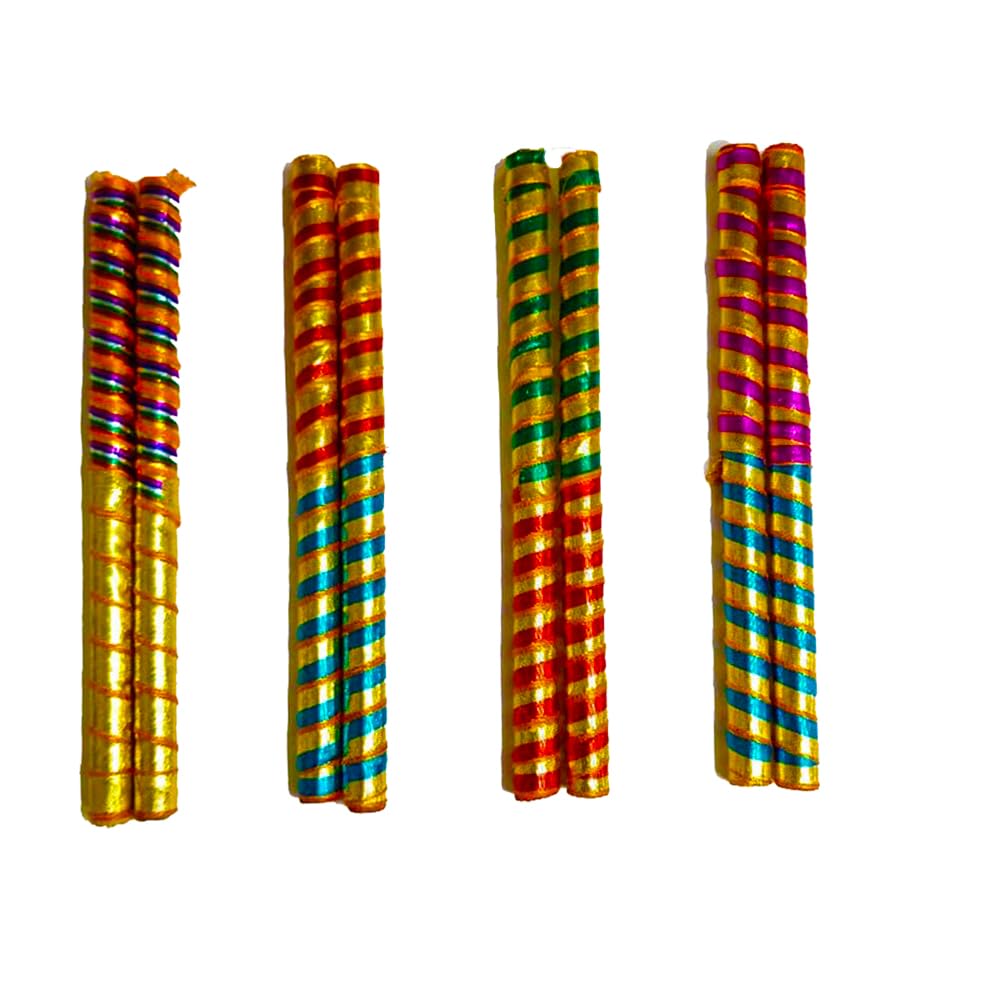 DMS RETAIL Small Dandiya Sticks for Kids Lace Decorated Wooden Dandiya Sticks for Dance Garba Sticks for Navratri Celebration 9 Inches Small Size Set of (3) (B0CJMBKLLM) Amazon Price History, Amazon Price Tracker