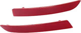 Rear Bumper Reflector Strip 63147318555 63147318556 Reflective Cover for BMW 528i 2014-2016 (Set of 2)