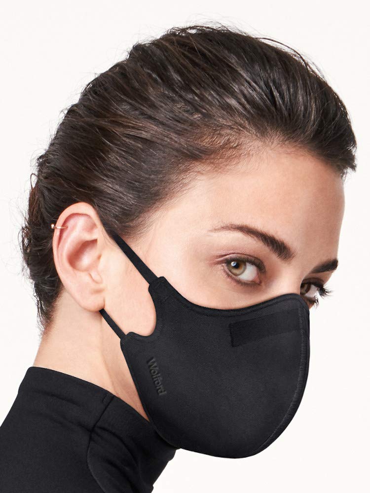 Wolford Unisexe Pack de 3 Paires de Masques de Soin en Noir - Polyester et Élasthanne - Taille Unique - XS/S