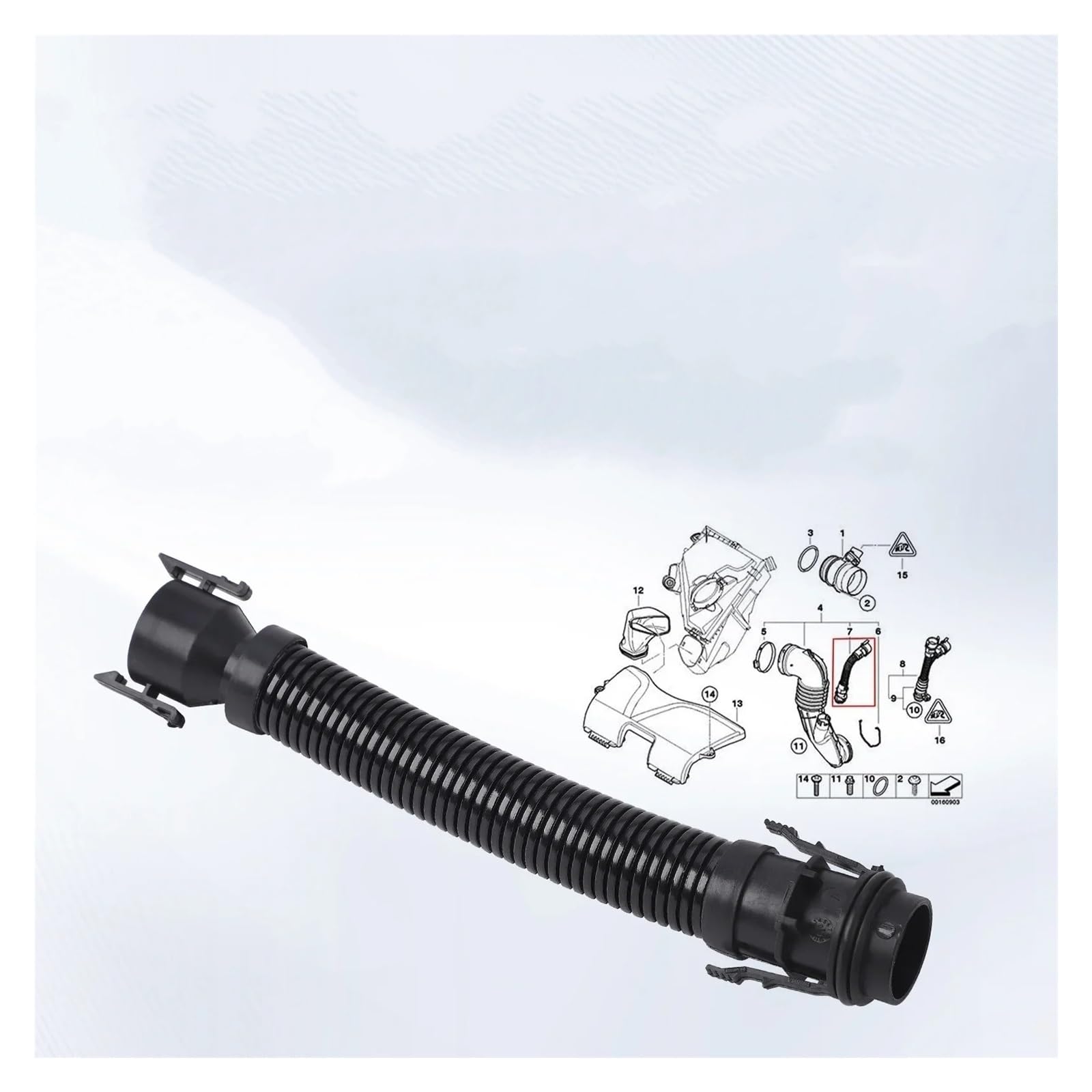 Tubo Aspirazione Dell'Aria Per BMW N47 N57 1 3 4 5 6 7 Serie Per X4