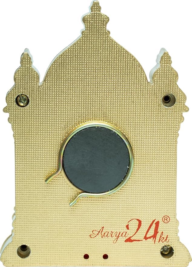Image of Aarya24KT EKA Temple Series Standing Bal Gopal Table Top Premium Gold Foil Artwork with Metal Stand | Divine Lord Krishna Inspired Spiritual Decor for Home, Office & Pooja Space | Auspicious Gift
