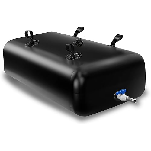MXQMKL 400 L/100 gal Water Bladder Storage Containers, Foldable Portable Water Tank Large Capacity Soft Water Bag, Drought Resistance, Fire Prevention, Emergency Water
