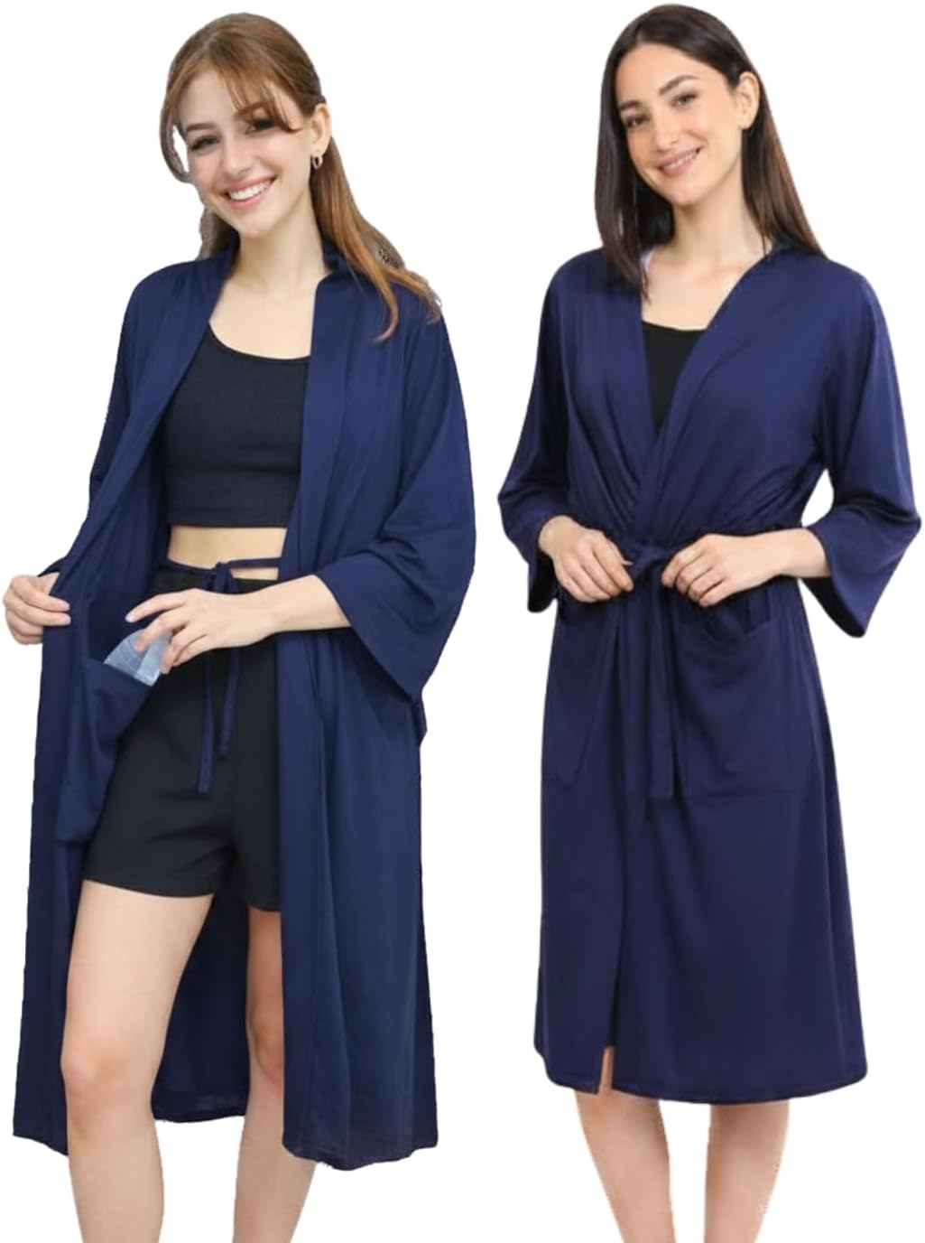 Inspired Comforts Breast Cancer Post Surgery Mastectomy Recovery Robe with Internal Drain Pockets