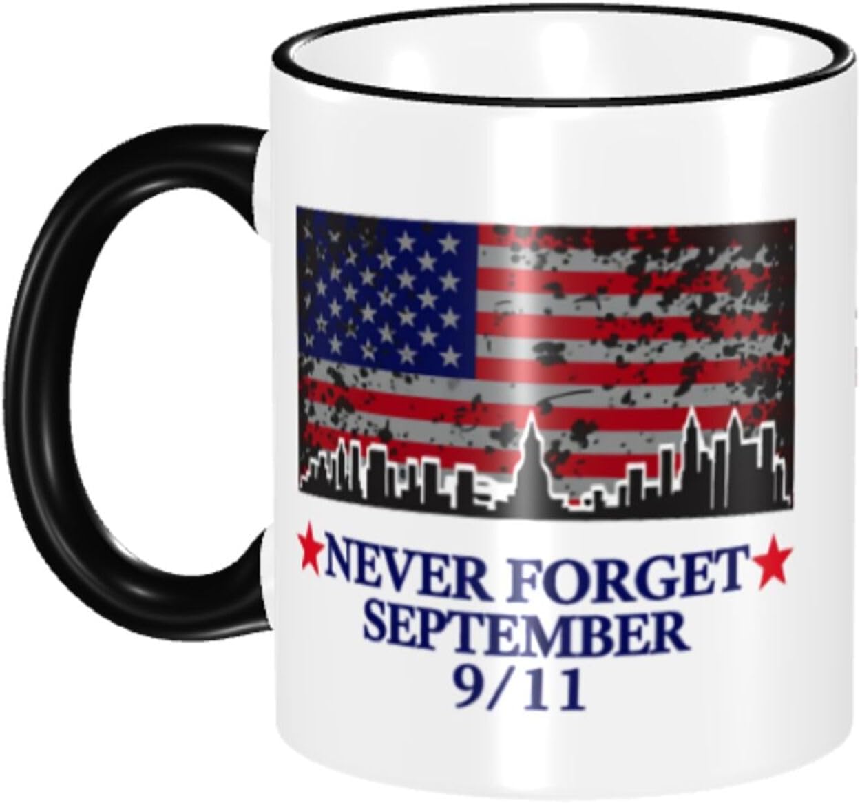 911 September 11th We Will Never Forget Personalized Coffee Cup Gift for Husband Wife Boyfriend Girlfriend Fiance Birthday Valentine's Day Present for Him Her