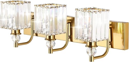 Miniatura 90 de Ralbay - Luces de baño de cristal negro 3 luces, accesorios de iluminación de tocador de baño de cristal, modernas luces de pared de baño de espejo