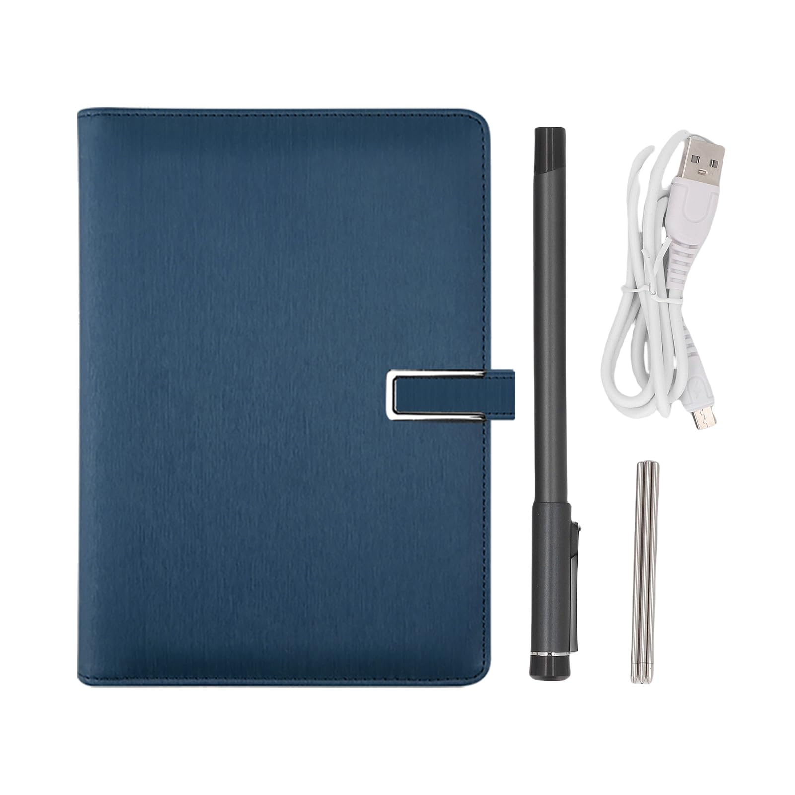 POENVFPO Digital Notebook with Smart Pen, Bluetooth Wireless Paper Tablet for Real Time Sync and Writing, Compatible with IOS Android Smartphones Tablets (Deep Blue)