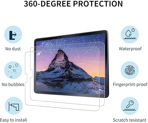 Miniatura 2 de Vipsent Protector de pantalla para iPad Pro de 12.9 pulgadas, 2022 6 generación y 2021 5 generación y 2020 4 generación, vidrio templado, resistente
