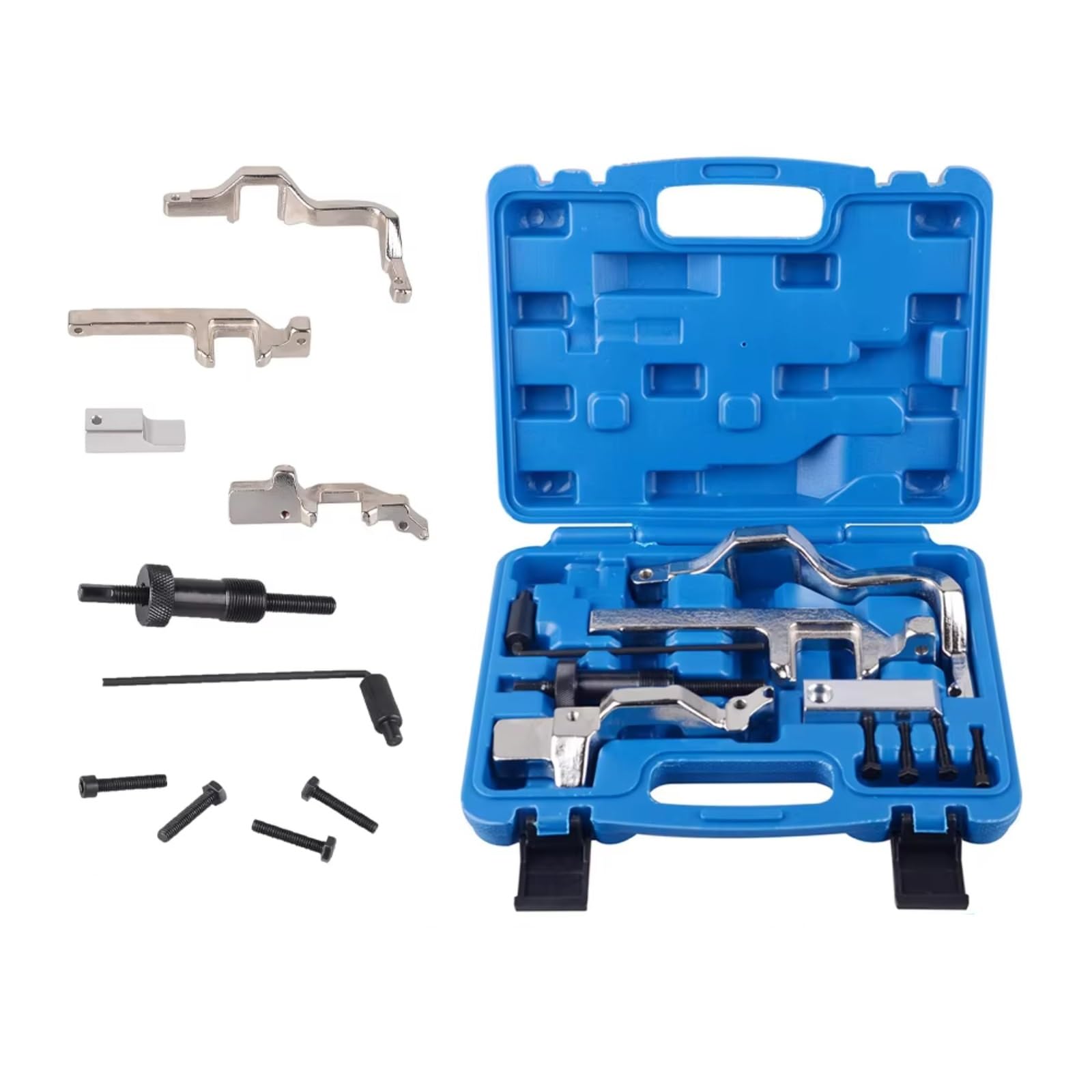 Kit Herramientas Bloqueo Compatible Con Citroen Para C4 2008-2009 Cadena Distribución Automóvil Extractor Piñón Pasador Retención Volante Juego Bloqueo Motor OEM: 119590 119540 119340