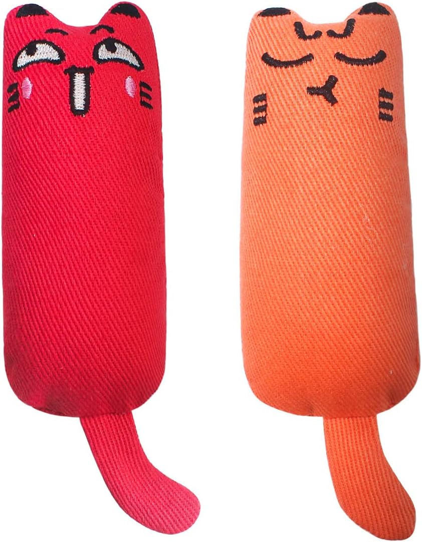 EONAZE Katzenminze Spielzeug Set - Nachfüllbare Kissen Für Katzen Mit Catnip