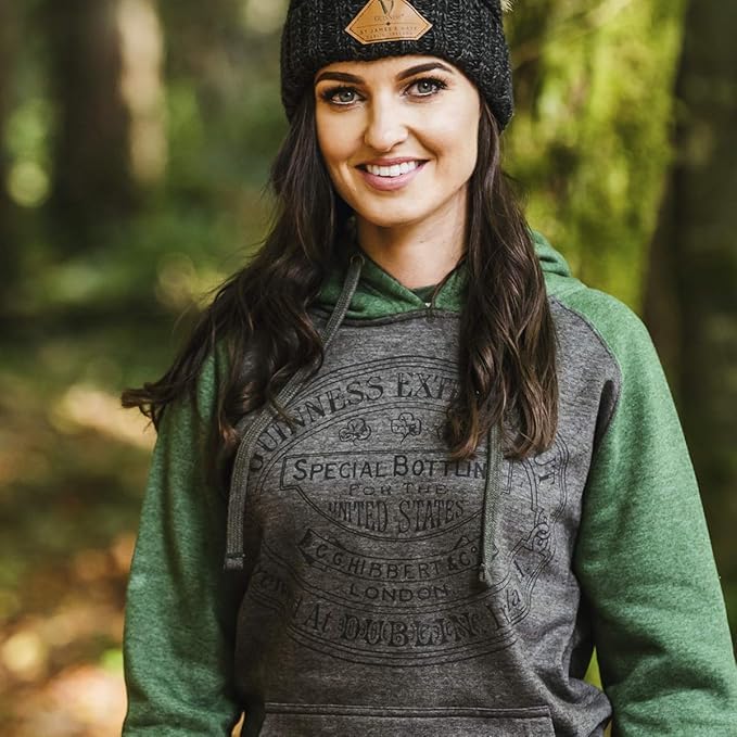 Guinness Official Merchandise Guinness Signature Hooded Sweatshirts Cotton/Polyester Blend Comfortable Hoodie - Image 2