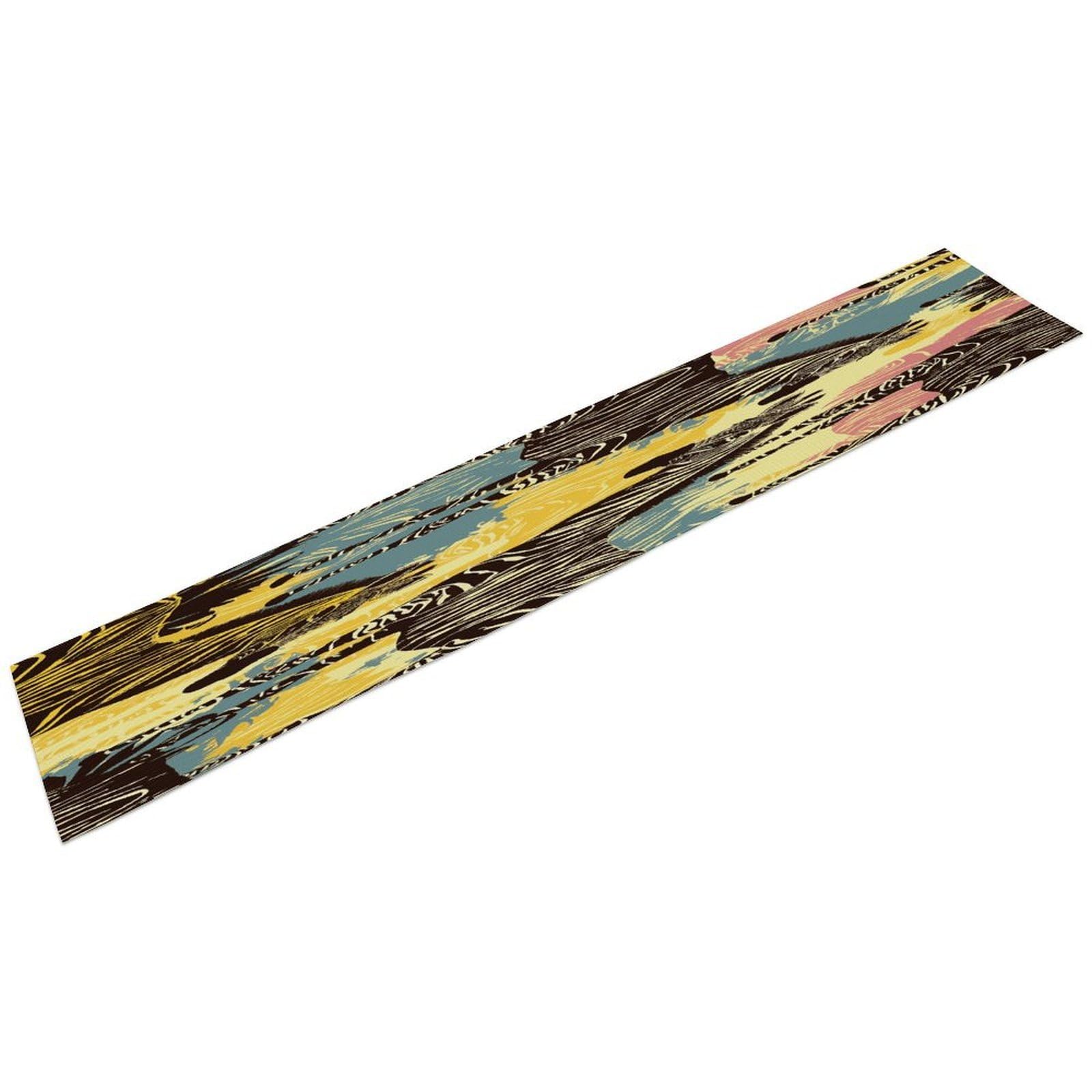 Giraffe and Zebra Table Runner Personality Patterned Linen Table Runner Wrinkle Resistant Tablemat Country Rustic Farmhouse Tables Runners Kitchen Dining Table Decoration
