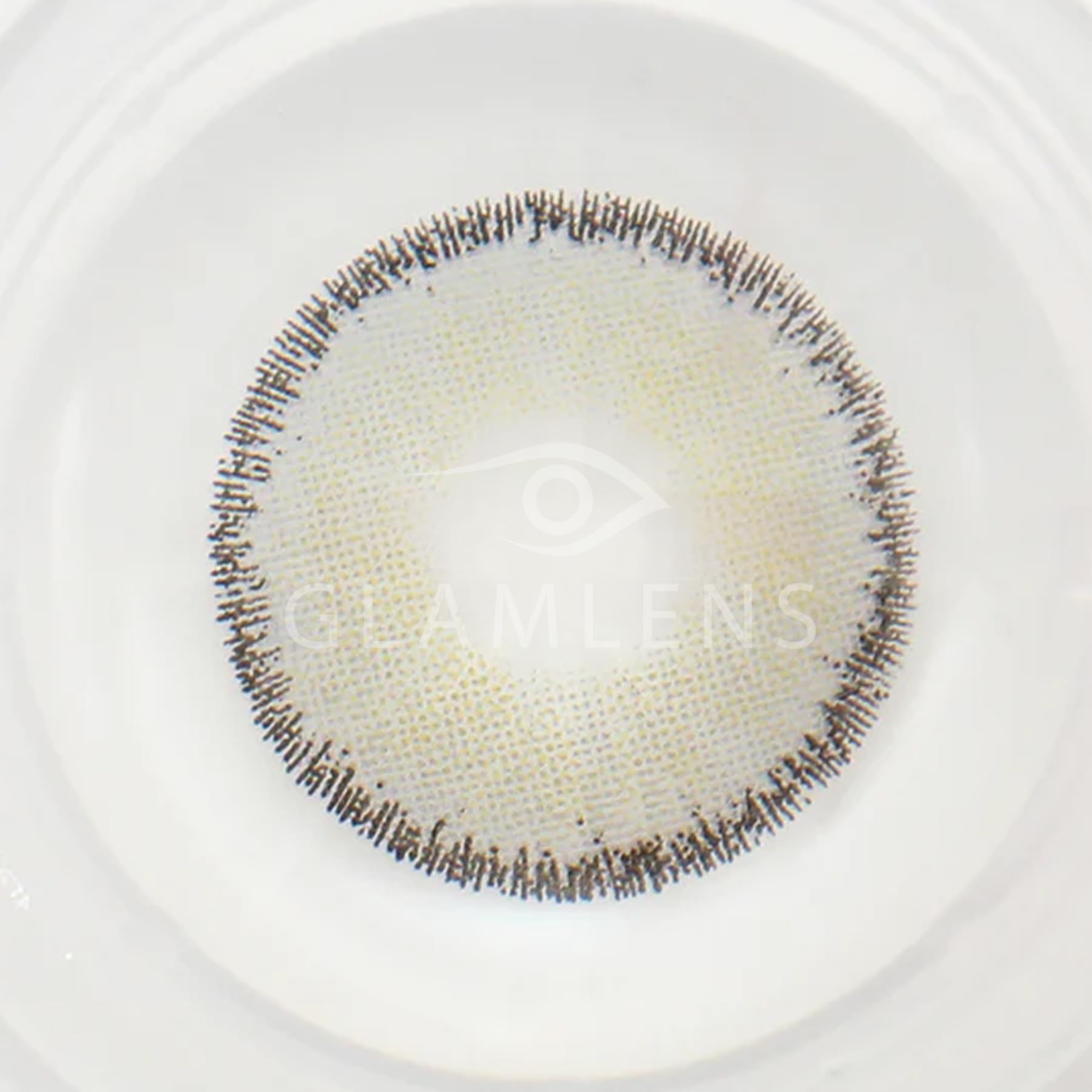 GLAMLENS lentillas de color -gris Mirel Grey + contenedor. 1 par (2 piezas) - 90 Días - Sin Graduación - 0.00 dioptrías - blandos - Lentes de contacto grises de hidrogel de silicona