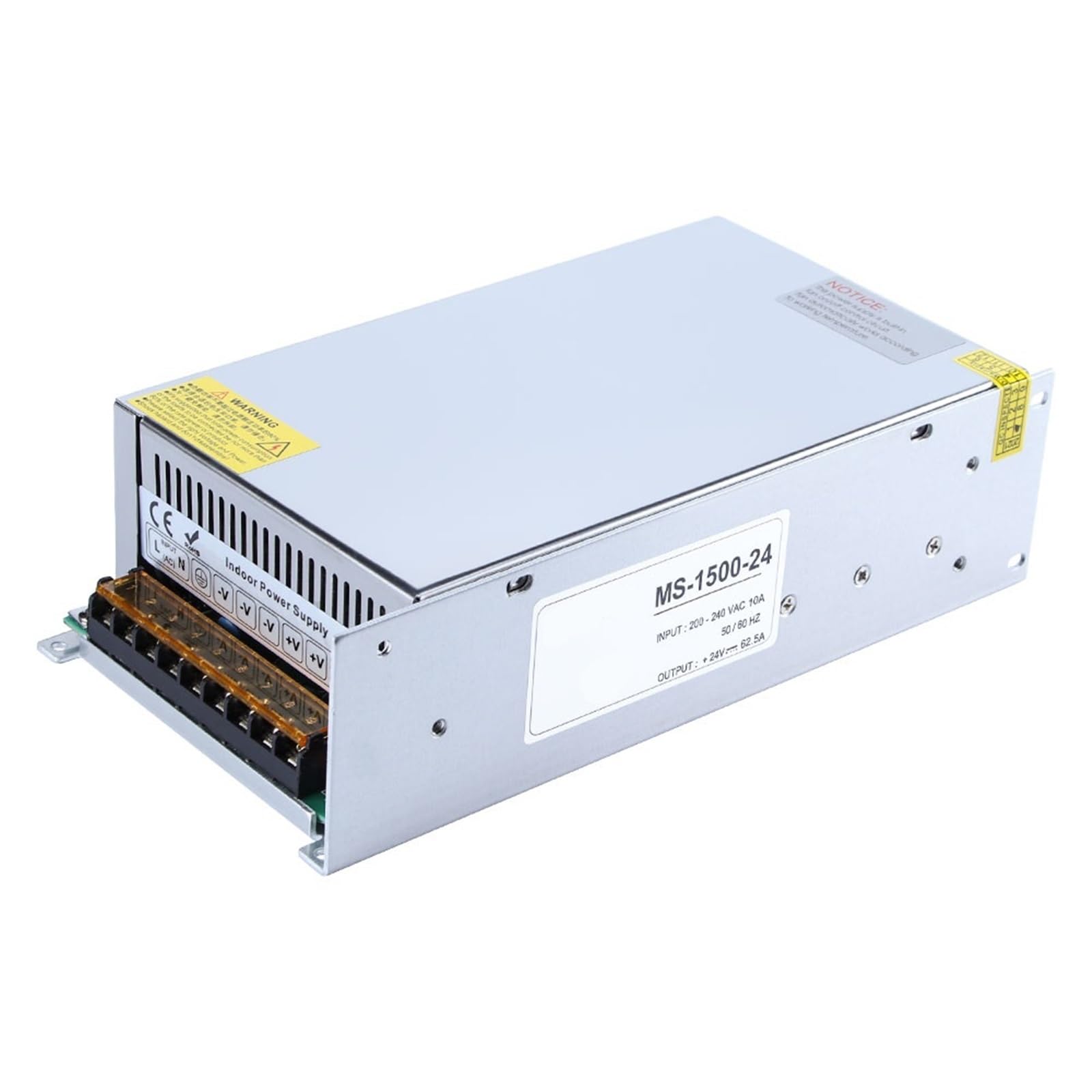 Ms-1500-24 1500W 24V 62.5A Scanner Power Small Size Switching Supply 1Pcs