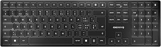 CHERRY KW 9100 Slim, Kabellose Tastatur, Schweiz QWERTZ, Schwarz-Grau