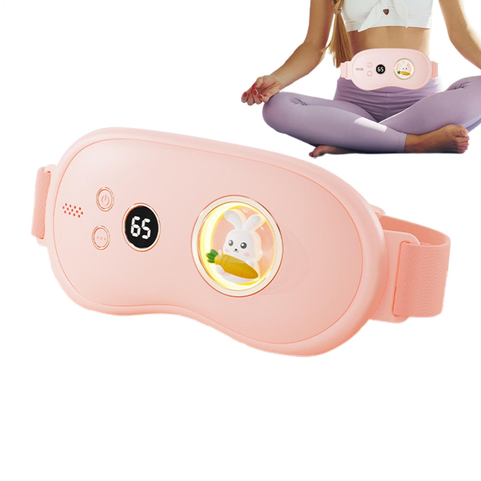 Portable Heating Pad for Period Cramps, 3 Modes Wearable Heating Pad, Cordless Heating Pad Belt, LED Display Heating Pad for Women, Heating Pad for Menstrual Cramps