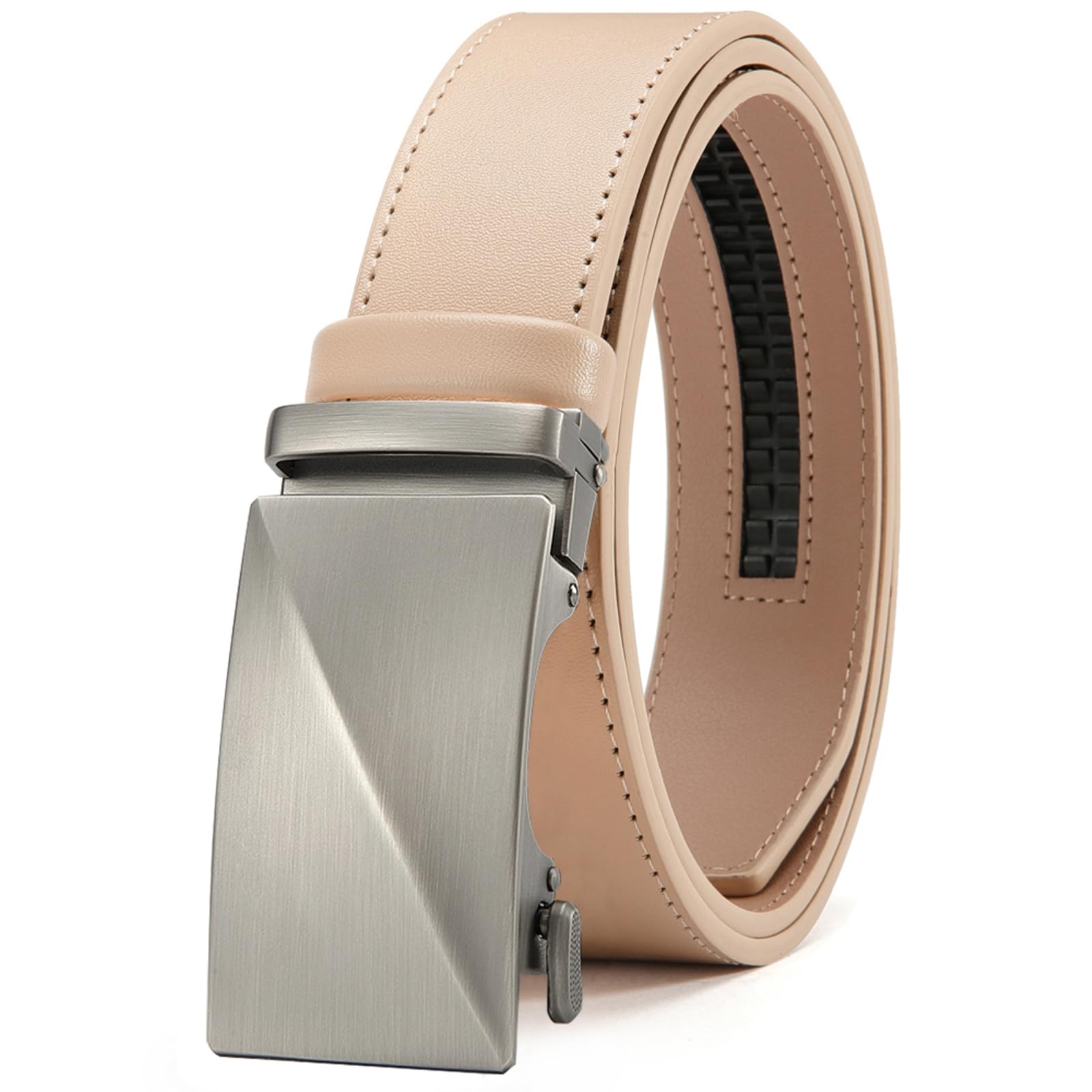 XCSTYY Belt Men's Belts, Automatic Ratchet Luxury Belts-black-125cm