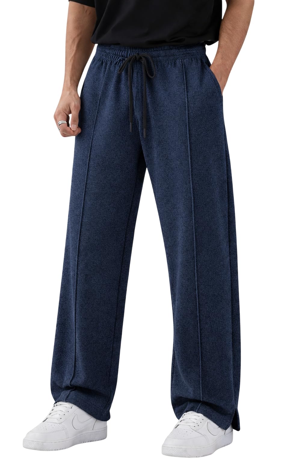 ENDEAVOUR WEAR Men’s Baggy Oversized Track Pants | Premium Cotton Rich Fabric | Straight Loose Fit Non-Cuffed | Gym, Streetwear & Casual Comfort Track Pants Lounge Pants
