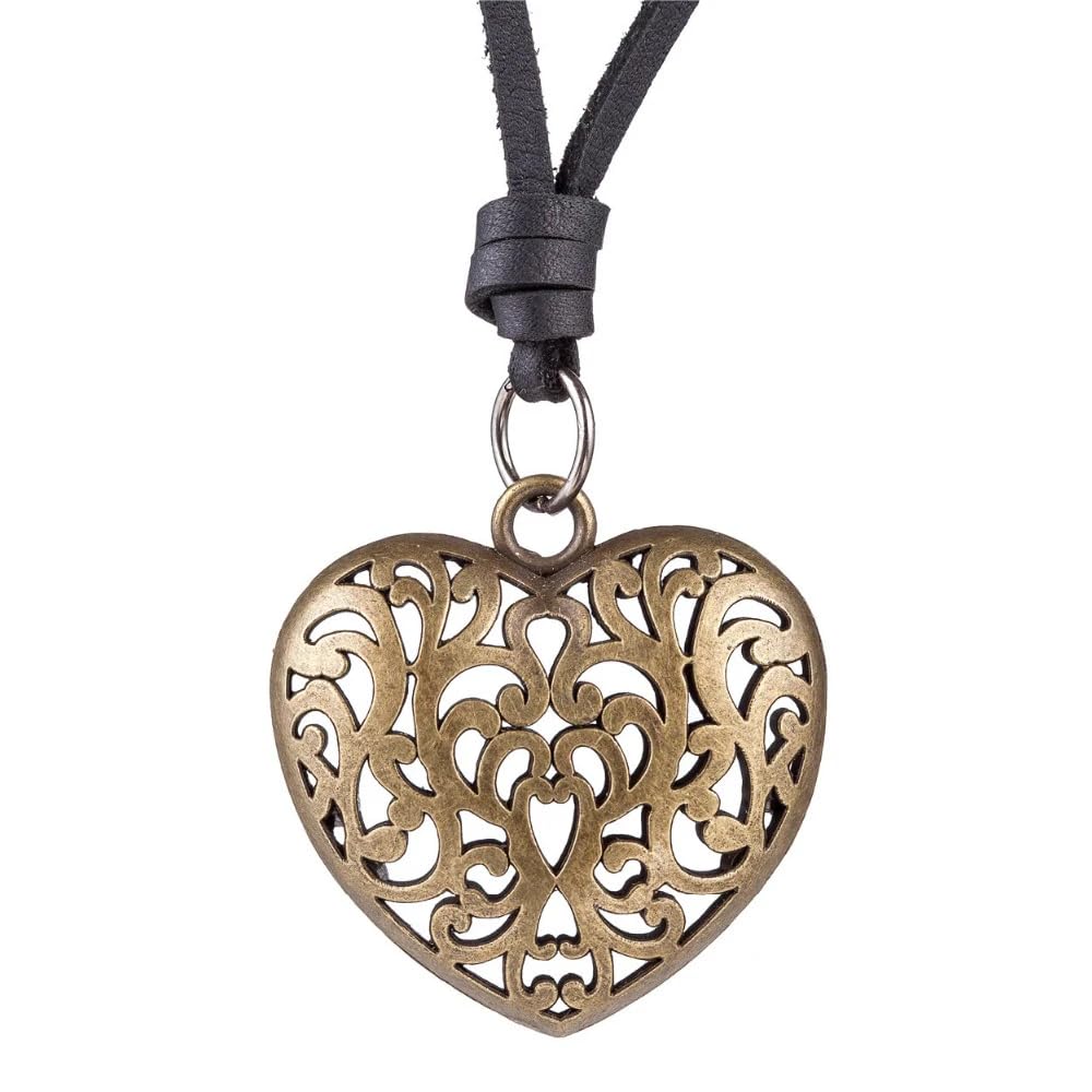 COOSTUFF ANNA Genuine Leather Necklace - Cool Punk Rock Jewelry - Choker Pendant Necklace