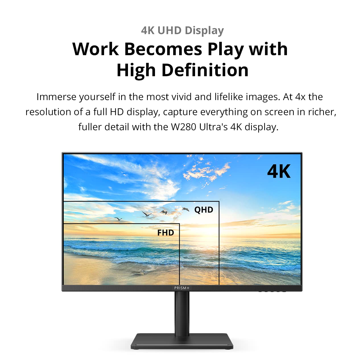 PRISM Korea 安い M280PU 28 PRISM M280PU 28インチ 4K液晶モニター