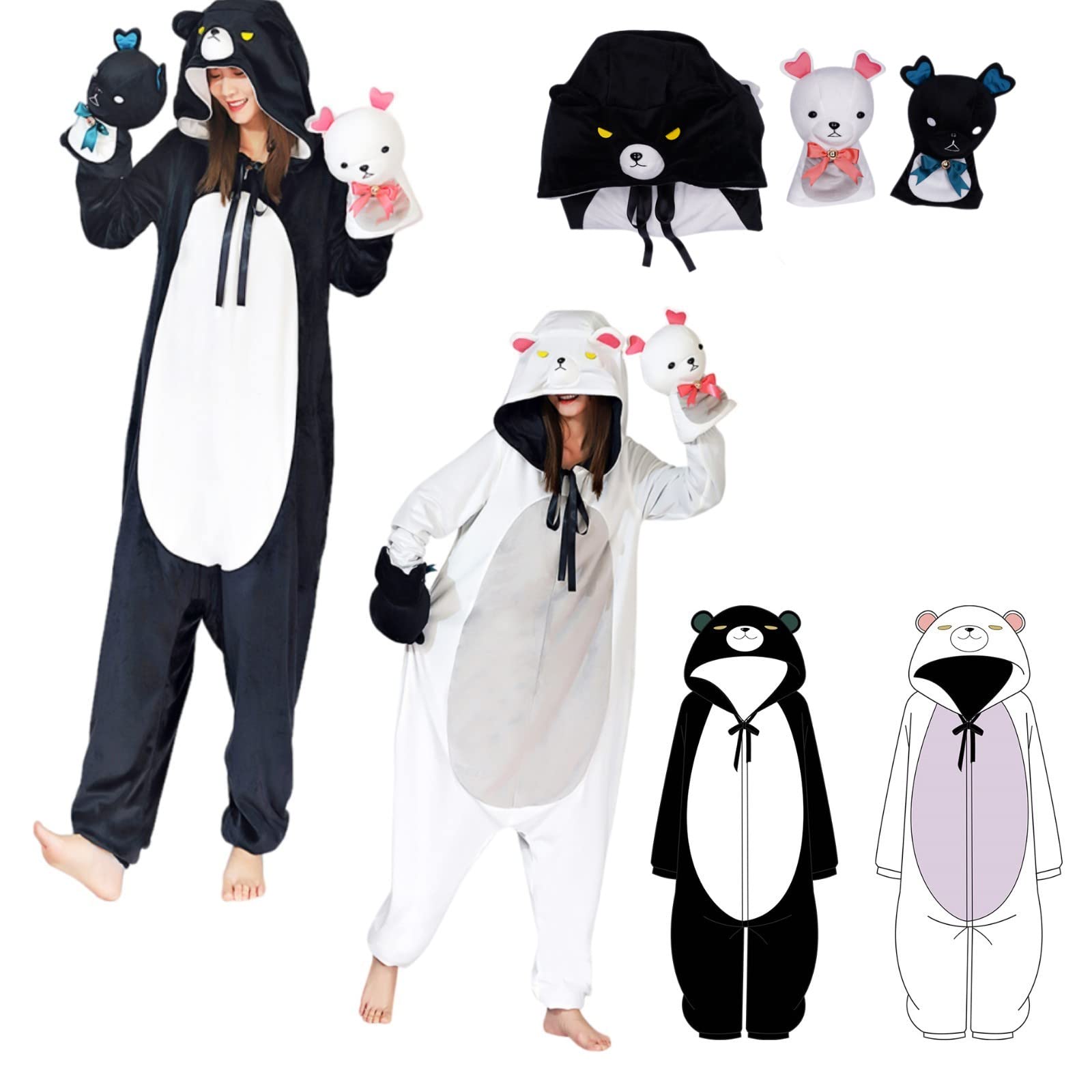 Amazon.co.jp: くまクマ熊ベアー コスプレ ユナ コスプレ衣装 両面着