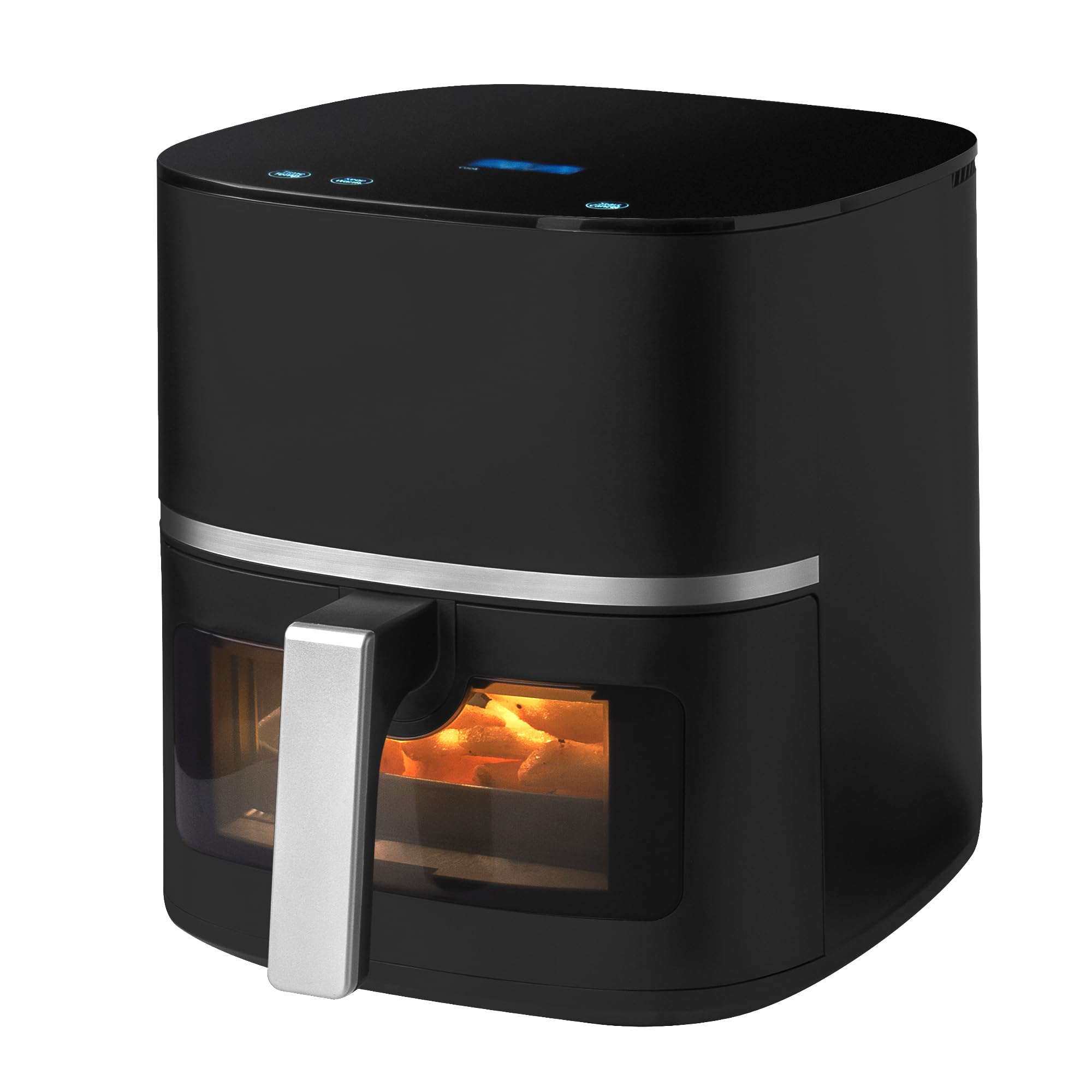 Daewoo 5.5L Digital Air Fryer with Window, Healthy Oil-Free Cooking, 10 Presets, Keep Warm, Reheat & Defrost Modes, Rapid Hot Air Circulation, Large Capacity Airfryer for Family Meals