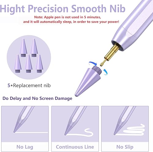 Miniatura 3 de Lápiz óptico para iPad 2018-2023, carga rápida de 15 minutos para Apple Pencil iPad 109876A16 y Pro Series 1112.9 pulgadas y Air M3 de 1113