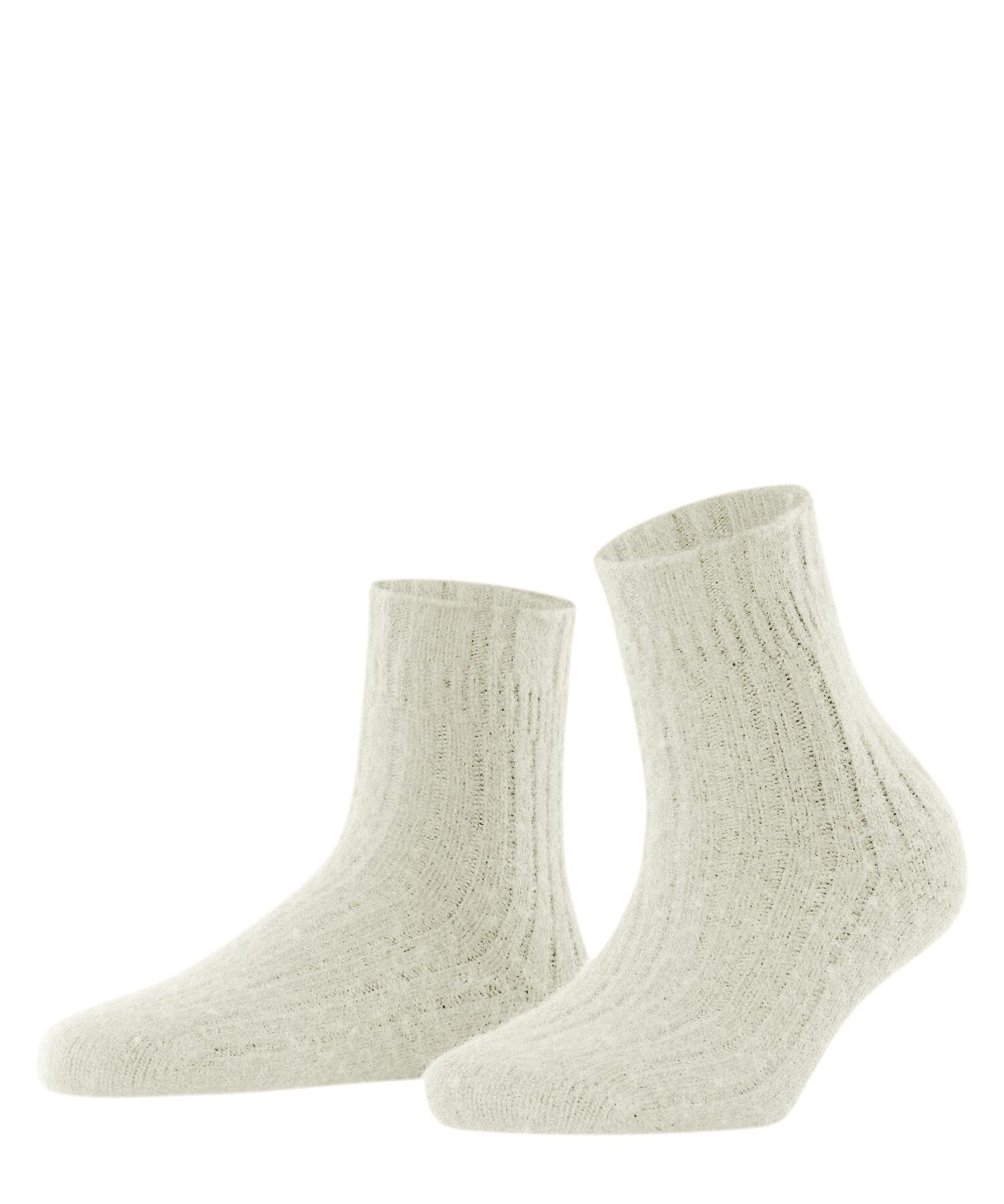 FALKE Kobiety Skarpety Bedsock Rib W Hp Wełna ciepłe miękkie 1 Para, Biały Off-White 2049, 35-38