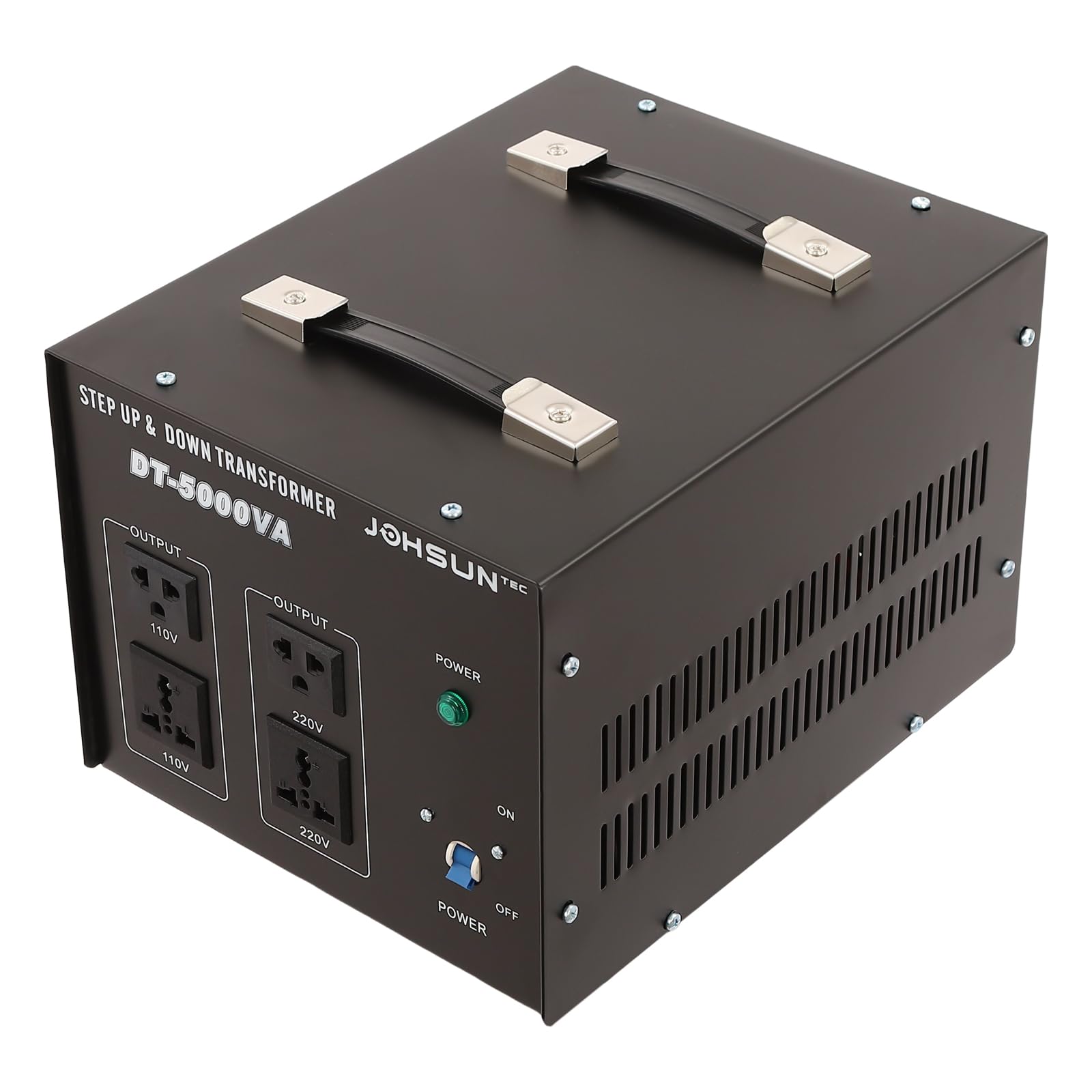 Spannungswandler 100V auf 240V Transformator 2 US/EU Steckdosen | Überlastschutz 4500W Stromwandler Tragbar Stromwandler für alle Elektronischen und Elektrischen Geräte