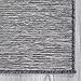 Machine Washable Tonal Design Jute Back 2x5 Reversible Indoor/Outdoor Runner Rug for Hallway, Entryway, Kitchen, Living Room, Garage, Patio, 2' x 5', Gray