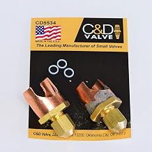 C&D Braze-On Self-Piercing Copper Saddle Valve for 3/4" Tube CD5534 Package of 2