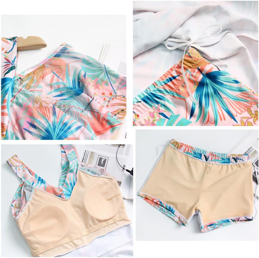 vデコルテの大きいサイズの女性用セパレート水着ファッション腹部を隠して痩せて見えるセクシーなセパレート水着学生温泉ビーチ 水着 体型