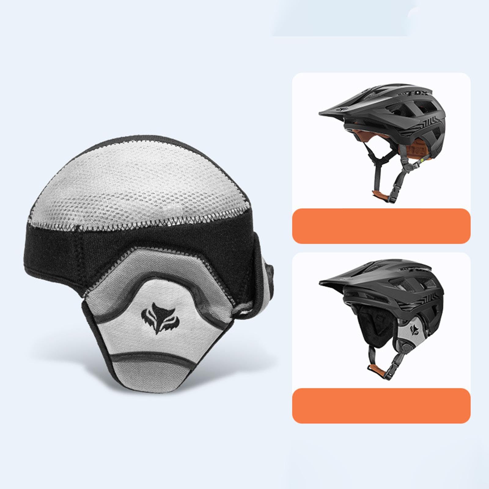Casque Vélo Hiver Chapeau Cyclisme Homme Doublure Élastique Fleece Protection Oreilles Absorbant Anti-Vent Respirant Convient pour Ski Randonnée Vélo