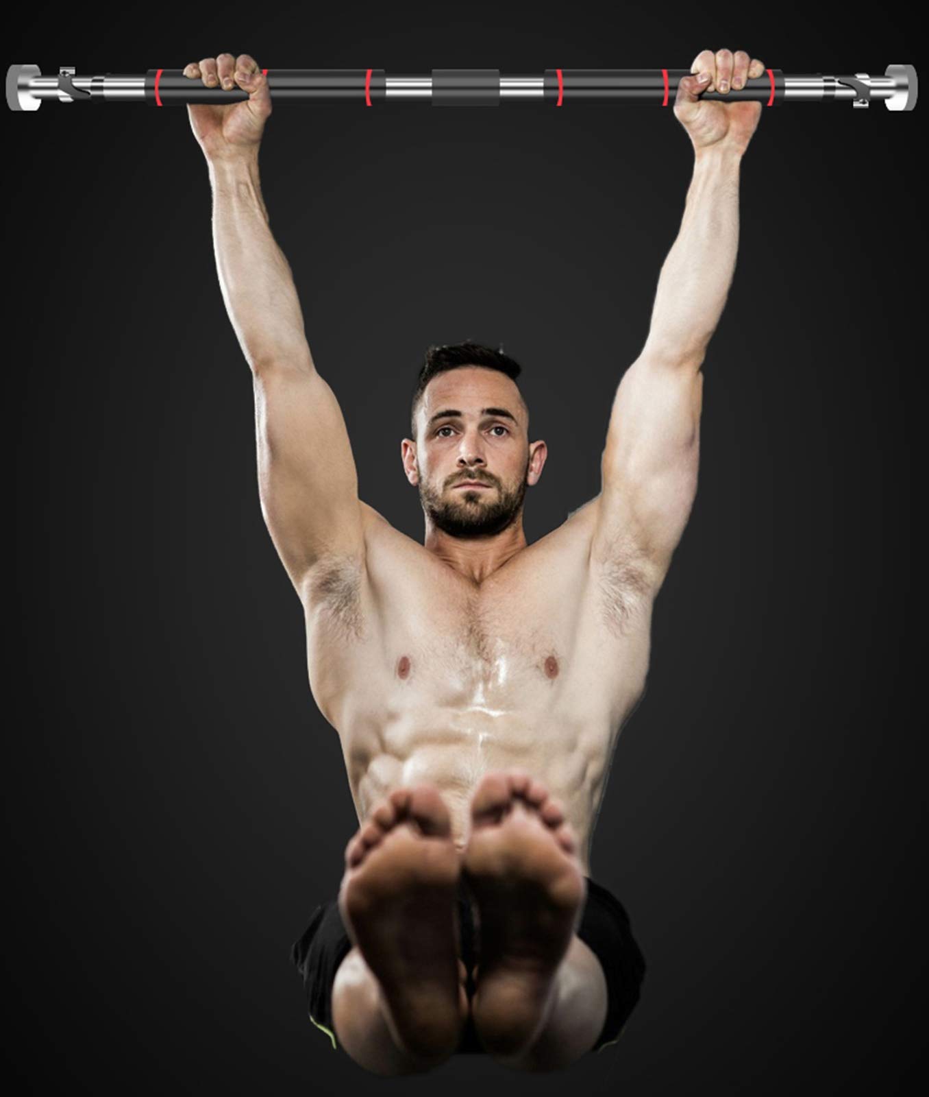 Pull-Up Bar Home Ginásio Fitness Bar horizontal, Aço Ajustável