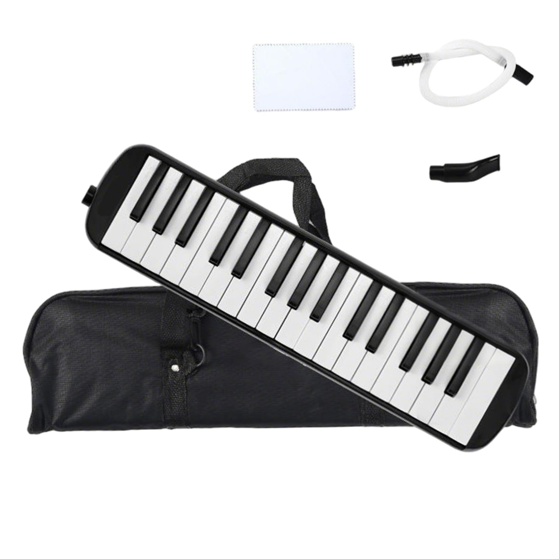 Melodica 32 Keys Double Tubes Harmonium with Carrying Bag Piano Keyboard Instruments for Kids Beginner