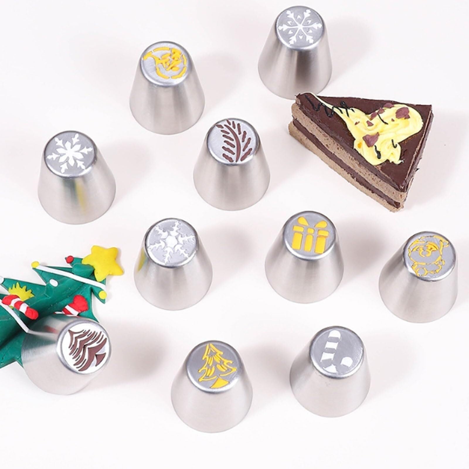 Kuchendekoration, 15 Stück Spritztüllen, Kuchendekorations-Spritztüllen
